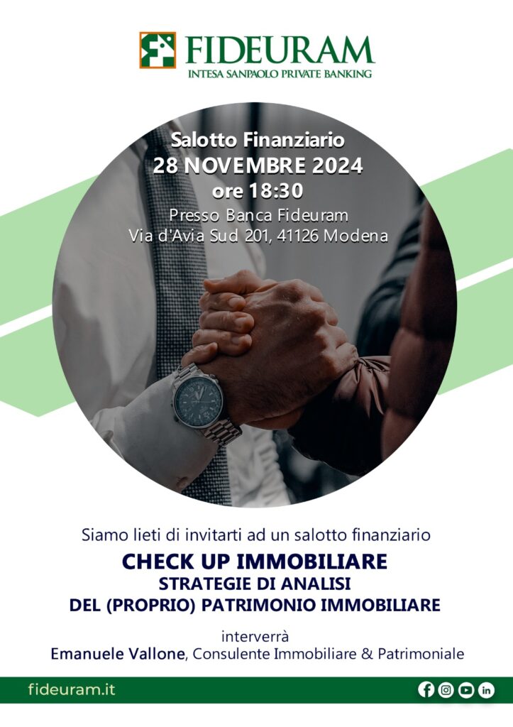 Evento Emanuele Vallone Agente Immobiliare per Banca Fideuram